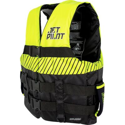 Jetpilot 2023 Helium F/E Nylon Buoyancy Vest Black/Yellow - Size L/XL