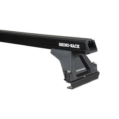 Rhino Rack Heavy Duty Rltf Black 1 Bar Roof Rack For Isuzu F-Series 2Dr Truck Angled Roof 01/86 On