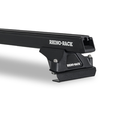 Rhino Rack Heavy Duty Rltf Black 1 Bar Roof Rack For Isuzu F-Series 4Dr Truck Flat Roof 01/86 On