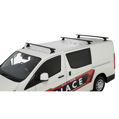 Rhino Rack Vortex Rch Black 3 Bar Roof Rack For Toyota Hiace Gen 6 2Dr Van Lwb 06/19 On