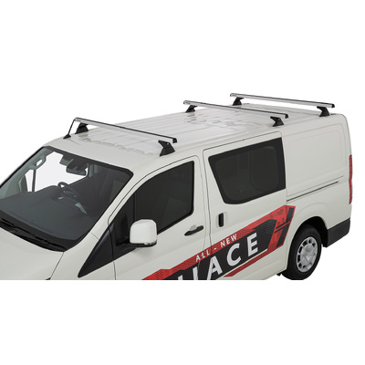 Rhino Rack Heavy Duty Rch Silver 3 Bar Roof Rack For Toyota Hiace Gen 6 2Dr Van Lwb 06/19 On