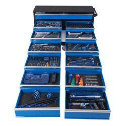 Kincrome Evolution Extra Wide Tool Trolley 555 Piece 13 Drawer 53"