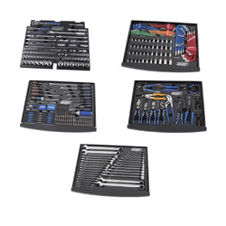 Kincrome Contour Workshop Tool Kit 410 Piece 12 Drawer 29" Black