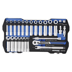 Kincrome Lok-On Socket Set 45 Piece 3/8" Drive - Metric & Imperial