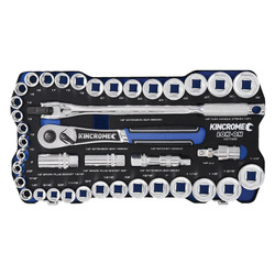 Kincrome Lok-On Socket Set 41 Piece 1/2" Drive - Metric & Imperial