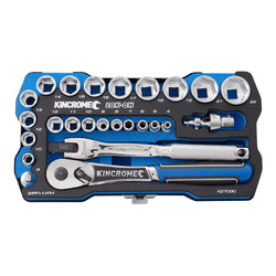 Kincrome Lok-On Socket Set 26 Piece 1/4" & 3/8" Drive - Metric