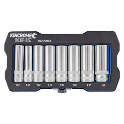 Kincrome Lok-On Socket Set 8 Piece 3/8" Drive - Metric