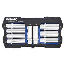 Kincrome Lok-On Socket Set 9 Piece 1/2" Drive - Metric