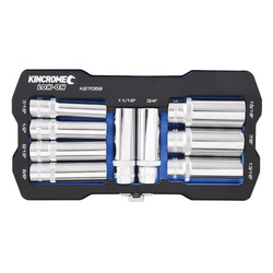 Kincrome Lok-On Socket Set 9 Piece 1/2" Drive - Imperial