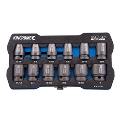 Kincrome Lok-On Impact Socket Set 12 Piece 1/2" Drive