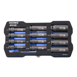 Kincrome Lok-On Deep Impact Socket Set 12 Piece 1/2" Drive