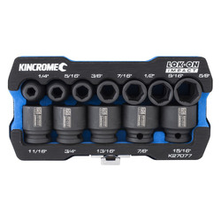 Kincrome Lok-On Impact Socket Set 12 Piece 3/8" Drive - Imperial