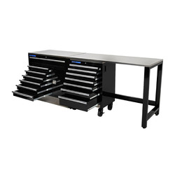 Kincrome Trade Centre Garage Set 3 Piece 14 Drawer