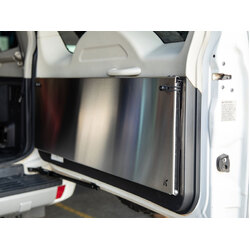 Rear Door Drop Down Table to suit Mitsubishi Pajero Gen 4 NS-NX [Natural Stainless]