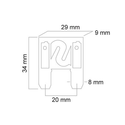 100 Amp Maxi Blade Fuse 1Pk