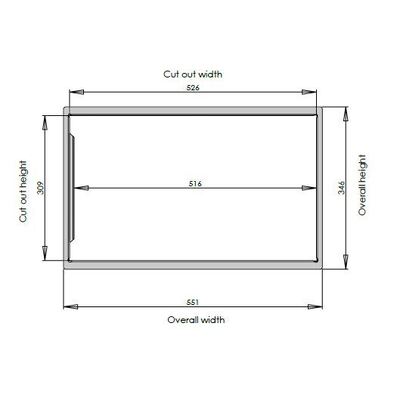 NCE MICROWAVE BRACKET (SUITS NCE25LBLK BLACK MICROWAVE)