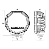 Bushranger Night Hawk VLI Series 9" Driving Light SINGLE