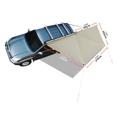 Oztent Foxwing 180° Awning Left-Hand SIde