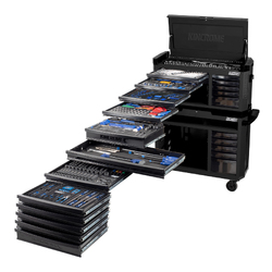 Kincrome Contour Wide Workshop Tool Kit 551 Piece 22 Drawer 42" Black Series