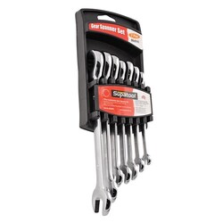 Supatool Combination Gear Spanner Set 7 Piece