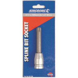 Kincrome Spline Socket 1/2" Drive 12M