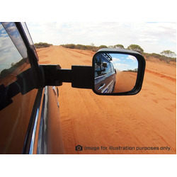 MSA TOWING MIRRORS (Black, Electric) TO SUIT MITSUBISHI PAJERO 10/2001-On