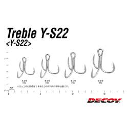 Decoy 40035 Treble Y-S22 #2/0 Box 8