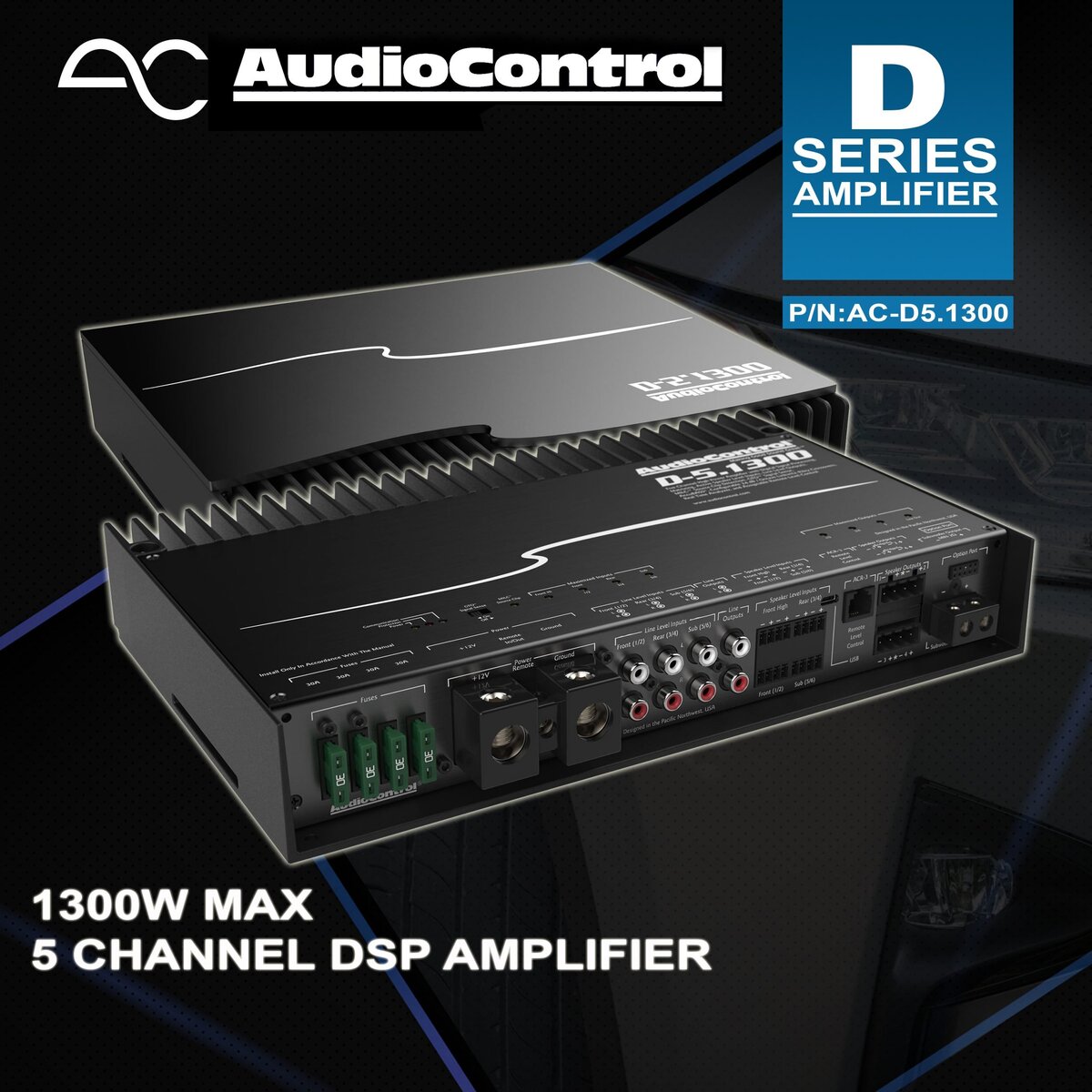 Audiocontrol D Series 5 Channel Amplifier W/Dsp | Outback Equipment