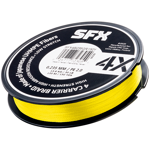 300yd Spool of 30lb Yellow Sufix SFX 8X Premium Braided Fishing