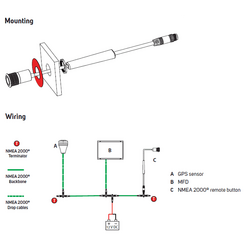 Lowrance NMEA 2000 Remote MOB Button