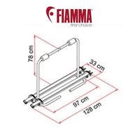 Fiamma Bike Carrier XL-A Holds 2 Bikes 02094-23A