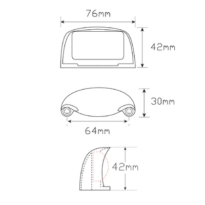 Licence Plate Lamps 35BLM1P