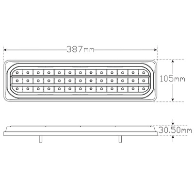 Combination Lamps 3853ARWM-2 (Twin Pack)