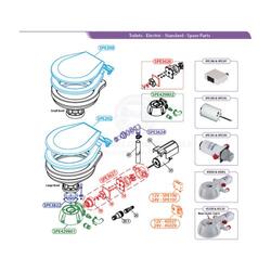 Toilet TMC electric standard style small size bowl 12V