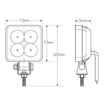 Truck Harness Lighting 7312BMCSB