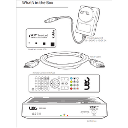 UEC VAST DSD 5000 Dual Tuner PVR 12V/240V Satellite Receiver.