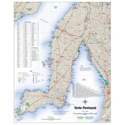 Yorke Peninsula & Copper Coast Map