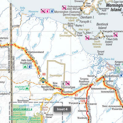 Savannah Way - Cairns to Broome Map