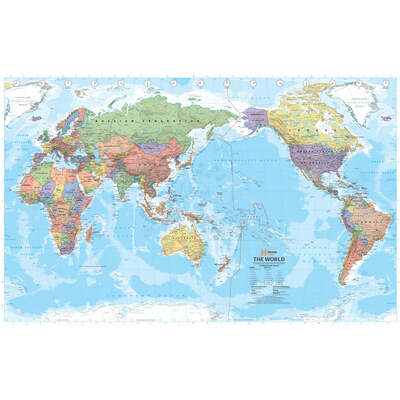 World Mega Map - 2320x1511 - Laminated