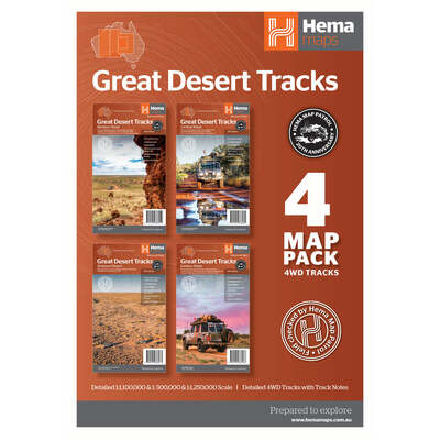 Hema Great Desert Tracks Map Pack