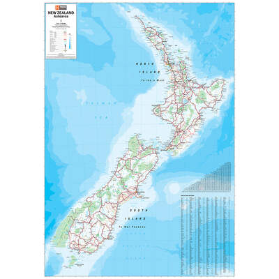 New Zealand Aotearoa Map