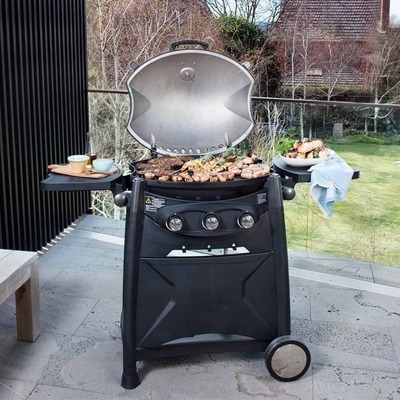 Gasmate Odyssey 3B Trolley Bbq - Black