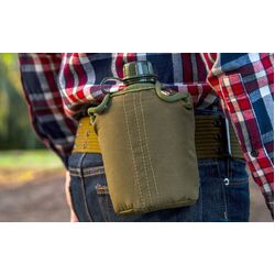 Wildtrak Canteen Army Green 1Qt With Cover Ac Cc1011