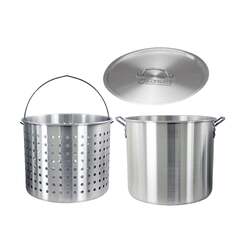 Wildtrak Aluminium Stockpot And Basket 42Qt