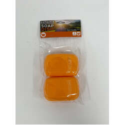 Wildtrak 2Pc Travel Soap Holder Orange