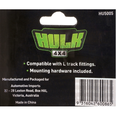 Hulk 4x4 Pkt 2 Tie Down Anchor Tracks 305Mm 340Kg Lashing Capacity