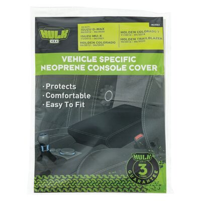 Hulk 4x4 Neoprene Console Cover To Suit Isuzu D-Max / Colorado