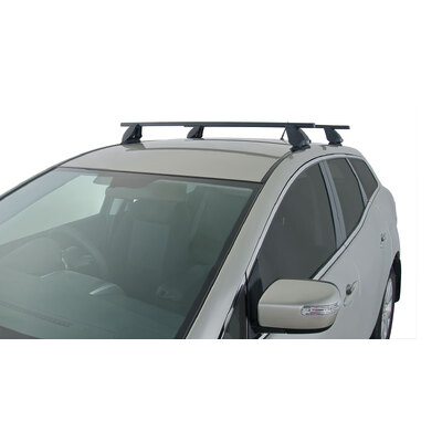 Rhino Rack Euro 2500 Black 2 Bar Fmp Roof Rack For Mazda Cx-7 4Dr Suv 11/06 To 01/12