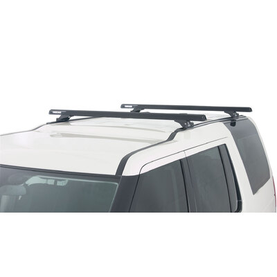 Rhino Rack Heavy Duty Rltp Trackmount Black 2 Bar Roof Rack For Land Rover Discovery 3 & 4, 5Dr 4Wd 04/05 To 06/17