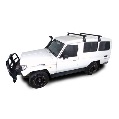 Rhino Rack Heavy Duty Rl210 Black 2 Bar Roof Rack For Volkswagen Kombi T2 2Dr Van High Roof 01/65 To 12/80